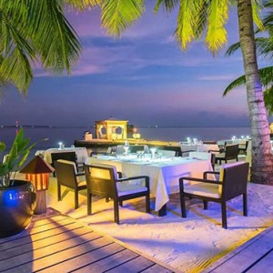 Lily Beach Resort and Spa at Huvahendhoo - Luxury Maldives Honeymoon Packages - restaurant1