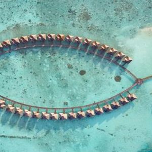 Maldives Honeymoon Packages Sun Siyam Vilu Reef Aerial View Of Water Villas1