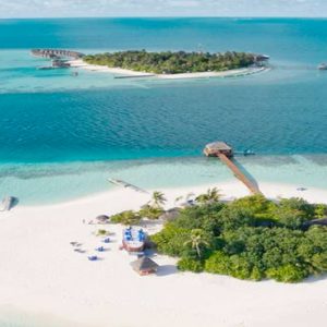 Maldives Honeymoon Packages Maafushivaru Aerial View1