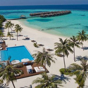 Maldives Honeymoon Packages Maafushivaru Hotel Aerial View