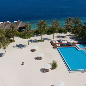 Maldives Honeymoon Packages Maafushivaru Hotel Aerial View1