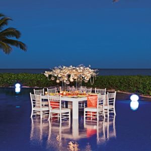 Mexico Honeymoon Packages Zoetry Paraiso De La Bonita Riviera Maya Wedding Pool Private Dinner