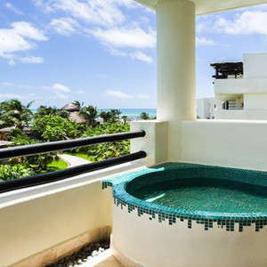 Mexico Honeymoons Packages Secrets Maroma Beach Preferred Club Junior Suite Ocean View Exterior Soaking Tub