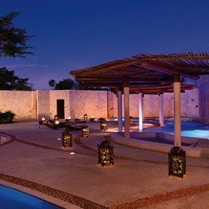 Mexico Honeymoons Packages Secrets Maroma Beach Spa Pool At Night