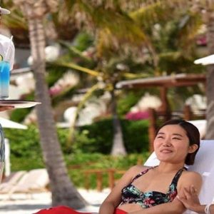 Mexico Honeymoon Packages Grand Velas Riviera Maya Beach Service