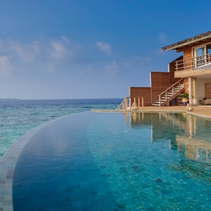 Milaidhoo Island Maldives - Luxury Maldives Honeymoon Packages - Ocean Residence pool deck