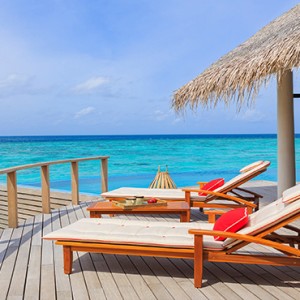 Milaidhoo Island Maldives - Luxury Maldives Honeymoon Packages - Water Pool Villa deck