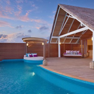 Milaidhoo Island Maldives - Luxury Maldives Honeymoon Packages - exterior of water pool villa1