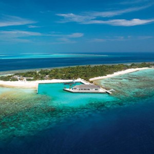 OBLU by Atmosphere at Helengali - Luxury Maldives Honeymoon Packages - Aerial view