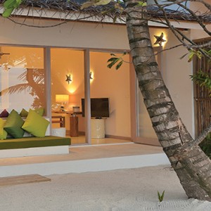 OBLU by Atmosphere at Helengali - Luxury Maldives Honeymoon Packages - Deluxe Beach Villa exterior