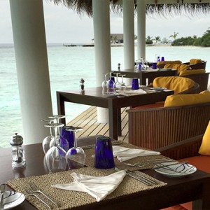 OBLU by Atmosphere at Helengali - Luxury Maldives Honeymoon Packages - Just Grill restaurant interior view