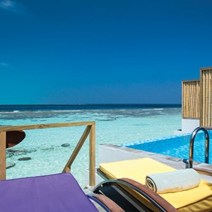 OBLU by Atmosphere at Helengali - Luxury Maldives Honeymoon Packages - Lagoon Villas with plunge pool view