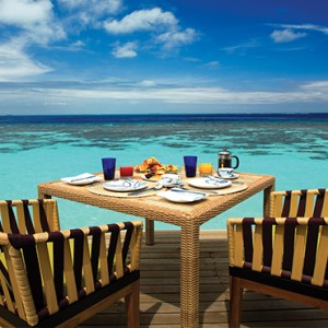 OBLU by Atmosphere at Helengali - Luxury Maldives Honeymoon Packages - The Spice Restaurant deck view