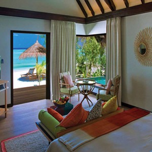 Ozen by Atmosphere at Maadhoo Island - Luxury Maldives Honeymoon Packages - Earth Villa with Pool Interior