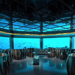 Ozen by Atmosphere at Maadhoo Island - Luxury Maldives Honeymoon Packages - M6m underwater restaurant