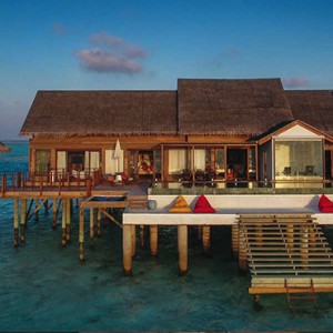 Ozen by Atmosphere at Maadhoo Island - Luxury Maldives Honeymoon Packages - OZEN Water suite exterior