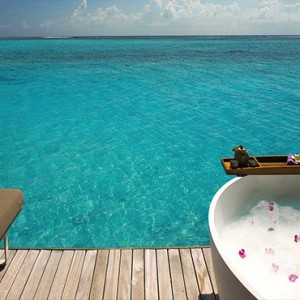 Ozen by Atmosphere at Maadhoo Island - Luxury Maldives Honeymoon Packages - Spa treatment room view