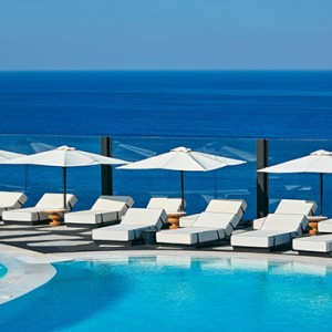 Royal Myconian Hotel and Thalassa Spa - Luxury Greece Honeymoon Packages - pool by day