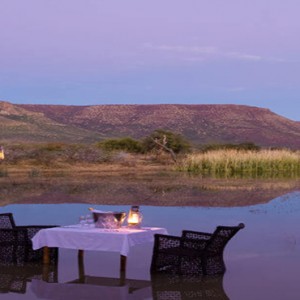 Samara Private Game Reserve - Luxury South Africa Honeymoon Packages - Honeymoon dinner