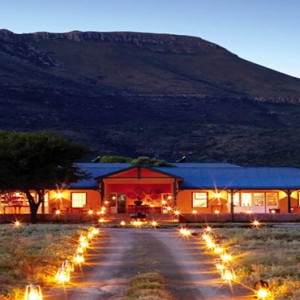 Samara Private Game Reserve - Luxury South Africa Honeymoon Packages - Karoo lodge accommodation entrance