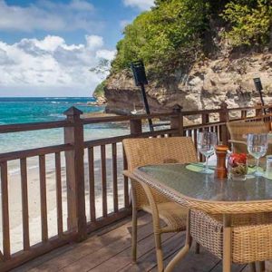 St Lucia Honeymoon Packages Cap Maison, St Lucia Dining View