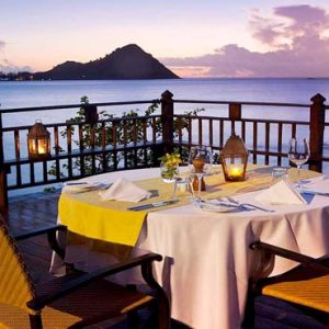 St Lucia Honeymoon Packages Cap Maison, St Lucia Private Dining At Cliff