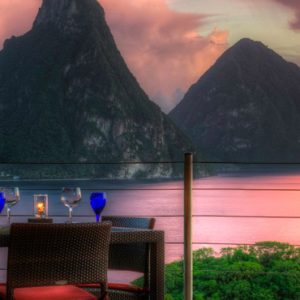 St Lucia Honeymoon Packages Jade Mountain Dining