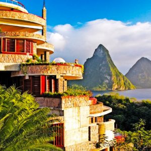 St Lucia Honeymoon Packages Jade Mountain Exterior