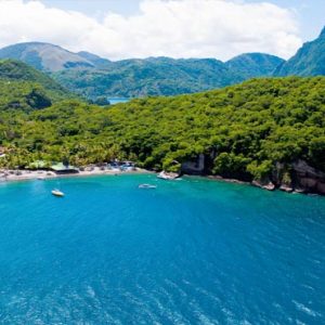 St Lucia Honeymoon Packages Jade Mountain Aerial View Of Location