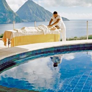 St Lucia Honeymoon Packages Jade Mountain In Room Spa Massage