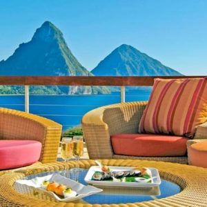 St Lucia Honeymoon Packages Jade Mountain Private Dining