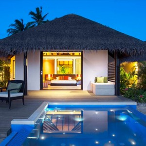 Velassaru Maldives - Luxury Maldives Honeymoon Packages - Beach Villa with pool exterior