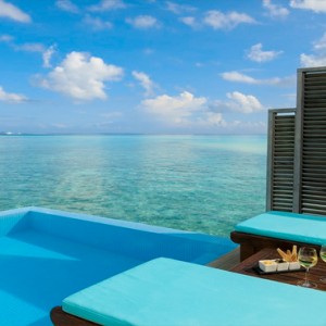 Velassaru Maldives - Luxury Maldives Honeymoon Packages - Water Bungalow with Pool exterior pool view