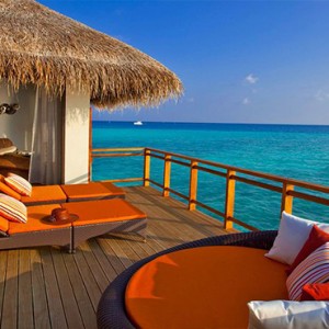 Velassaru Maldives - Luxury Maldives Honeymoon Packages - Water Villa deck1