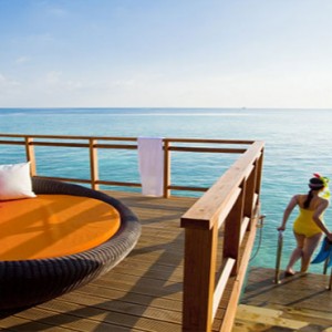 Velassaru Maldives - Luxury Maldives Honeymoon Packages - Water Villa steps to lagoon