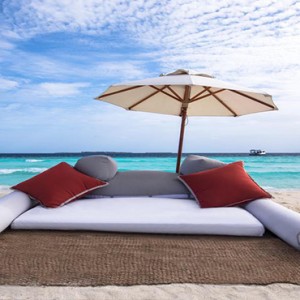 Vivanta By Taj - Coral Reef - Luxury Maldives Honeymoon Packages - Seating on beach