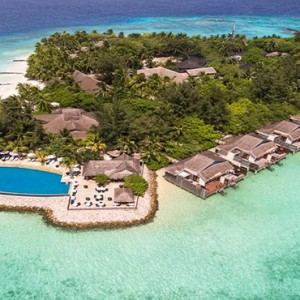 Vivanta By Taj - Coral Reef - Luxury Maldives Honeymoon Packages - aerial view2