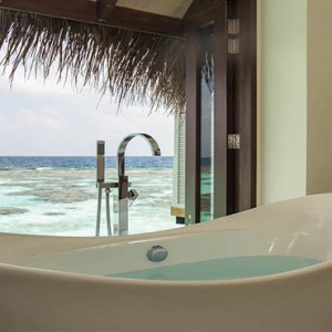 Drift Thelu Velga Retreat - Luxury Maldives Honeymoon packages - Water Villa bathroom