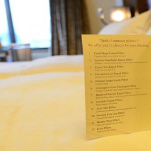 Hong Kong Honeymoon Packages Harbour Grand Hong Kong Pillow Menu