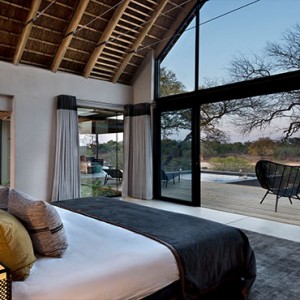 Lion Sands Game Reserve - Luxury South Africa Honeymoon Packages - Ivory lodge interior bedroom