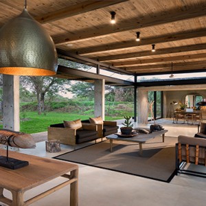 Lion Sands Game Reserve - Luxury South Africa Honeymoon Packages - Ivory lodge outdoor area