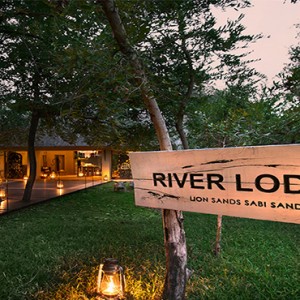 Lion Sands Game Reserve - Luxury South Africa Honeymoon Packages - River lodge welcome entrance