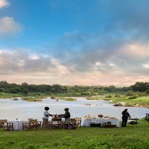 Lion Sands Game Reserve - Luxury South Africa Honeymoon Packages - outdoor dining