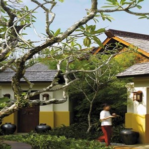 Malaysia Honeymoon Packages Shangri La Rasa Sayang Resort Outside The Villa Yoga