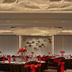 Malaysia Honeymoon Packages Shangri La Tanjung Aru Resort And Spa Ballroom Dinner Setup