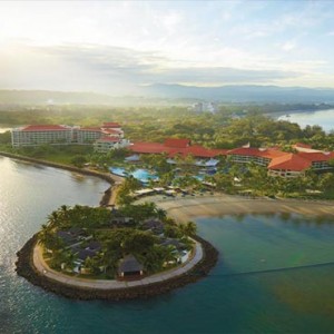 Malaysia Honeymoon Packages Shangri La Tanjung Aru Resort And Spa Aerial View