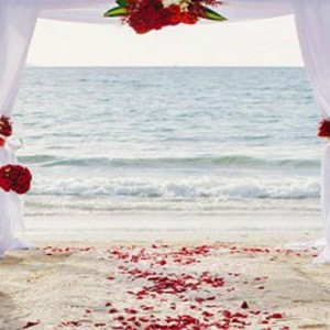 Malaysia Honeymoon Packages The Andaman Langkawi Wedding Setup On The Beach