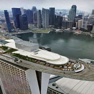 Marina Bay Sands - Luxury Singapore Honeymoon Packages - aerial view