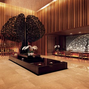 Marina Bay Sands - Luxury Singapore Honeymoon Packages - banyan tree spa lobby