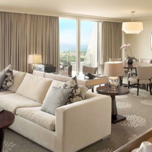 Marina Bay Sands - Luxury Singapore Honeymoon Packages - Sands Suite living area